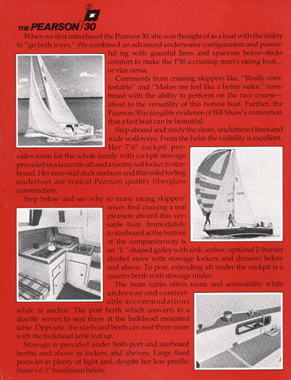 Pearson 30 Brochure