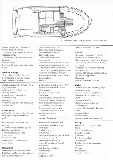 Jeanneau Merry Fisher 750 Specification Brochure