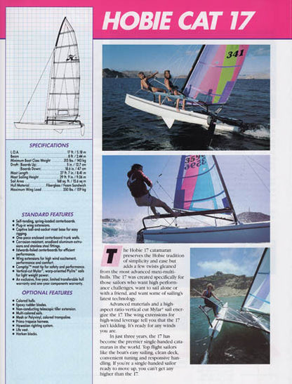 Hobie Cat 1987 Brochure