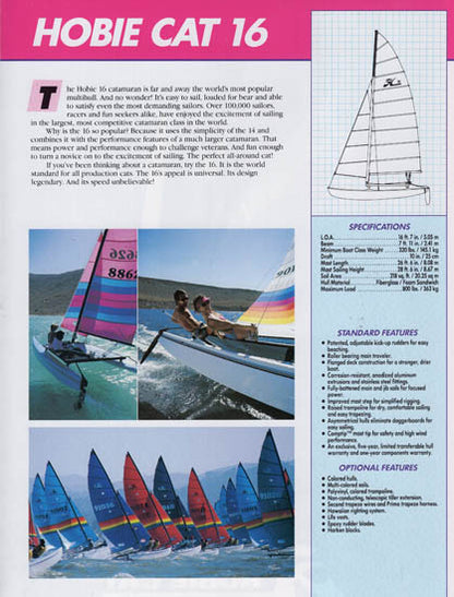 Hobie Cat 1987 Brochure