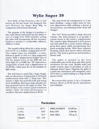 Wylie Super 39 Brochure