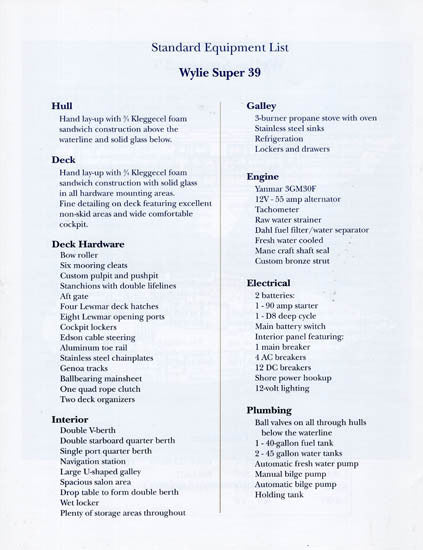 Wylie Super 39 Brochure