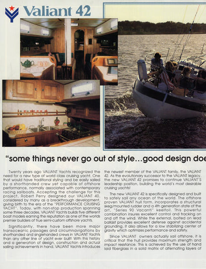 Valiant 42 Brochure