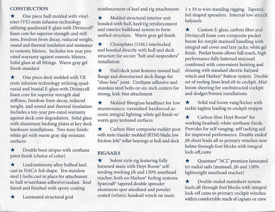 Blue Jacket 40 Specification Brochure