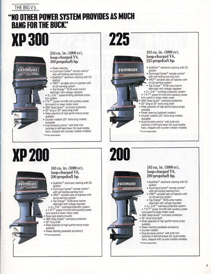 Evinrude 1990 Outboard Brochure