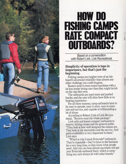 Evinrude 1990 Outboard Brochure