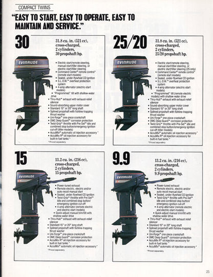 Evinrude 1990 Outboard Brochure