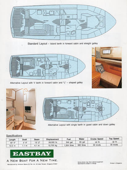 Grand Banks Eastbay 40 Brochure