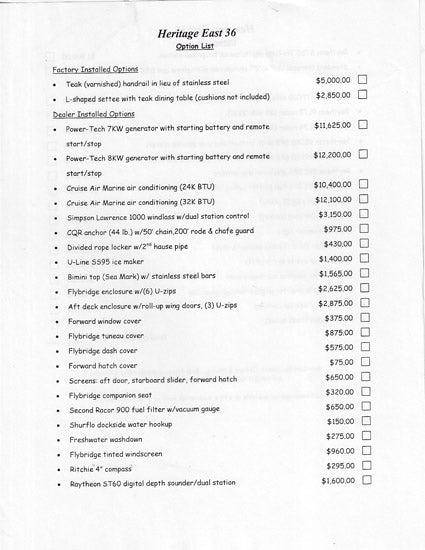 Heritage East 36 Brochure