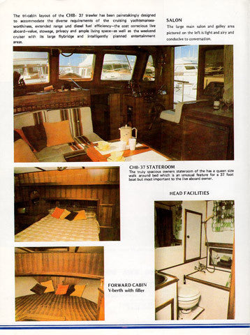 CHB 37 Long Range Trawler Brochure