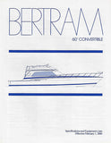 Bertram 60 Convertible Specification Brochure