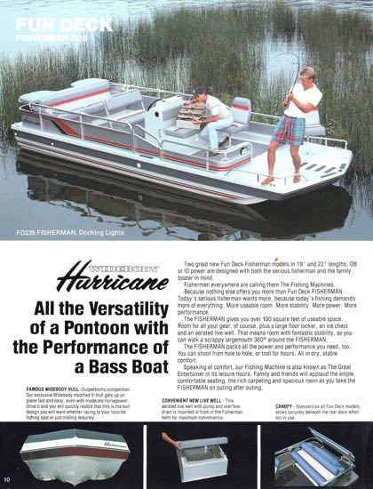 Hurricane 1988 Deck Boat Brochure