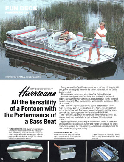 Hurricane 1988 Deck Boat Brochure