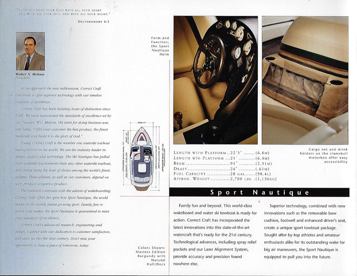 Correct Craft Sport Nautique Brochure
