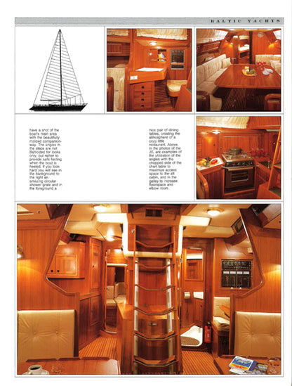 Baltic Yachts The World's Best Sailboats Book Reprint Brochure