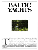 Baltic Yachts The World's Best Sailboats Book Reprint Brochure