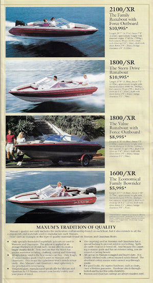 Maxum 1990 Abbreviated Brochure