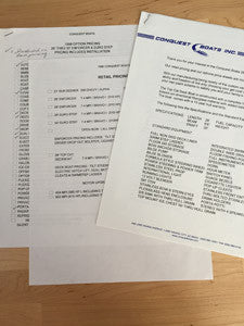 Nescher Conquest Brochure Package