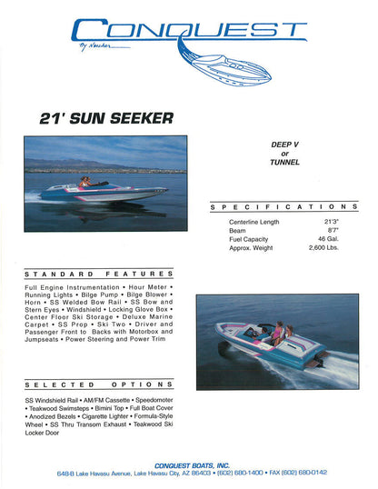 Nescher Conquest Brochure Package