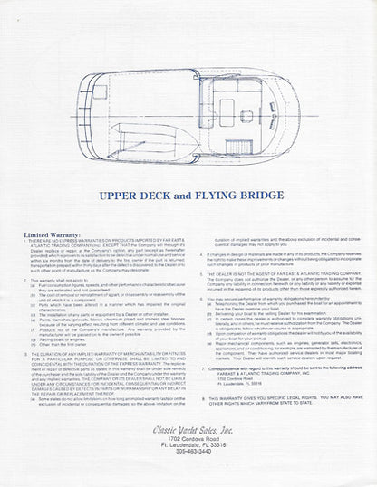 DeFever 50 Offshore Cruiser Specification Brochure