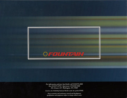 Fountain 1998 Sport Fish Cruiser I/0 Brochure