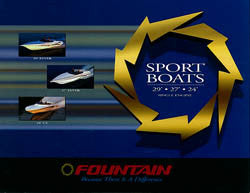 Fountain 1998 Sport Boats 24 - 29 Brochure