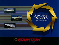 Fountain 1998 Sport Boats 29 - 35 Brochure