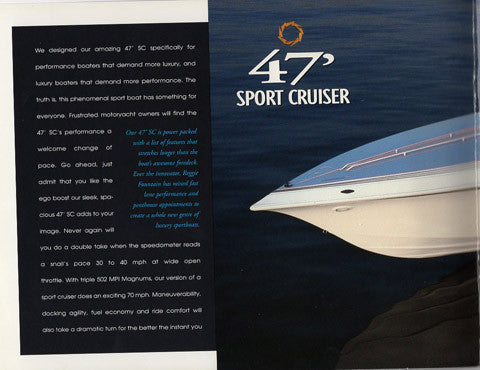 Fountain 1998 Sport Cruisers Brochure