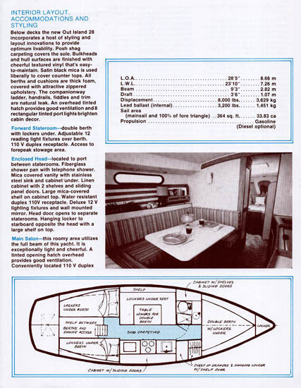 Morgan 28 Out Island Brochure