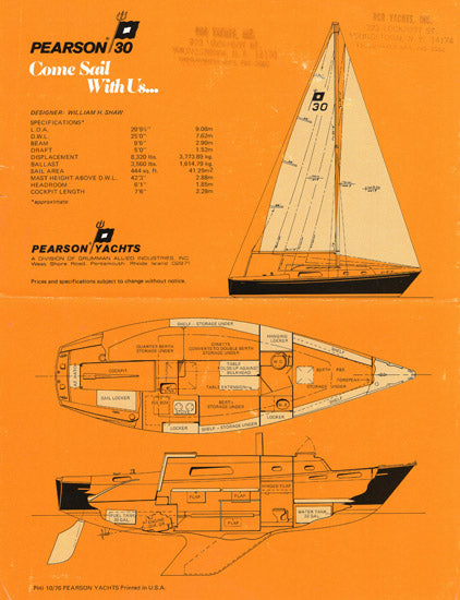 Pearson 30 Brochure