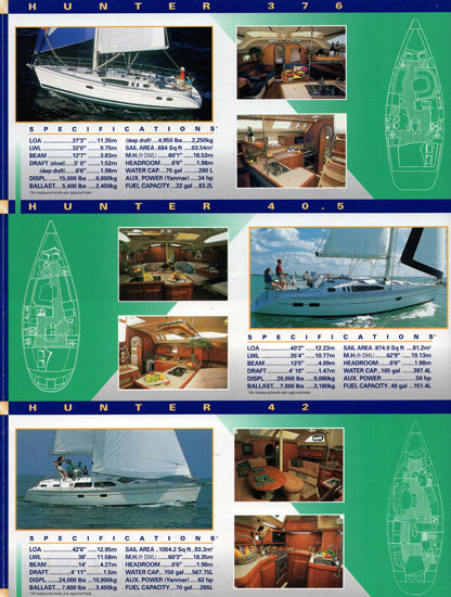 Hunter 1996 Brochure