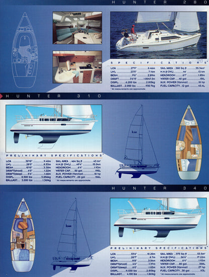 Hunter 1997 Brochure