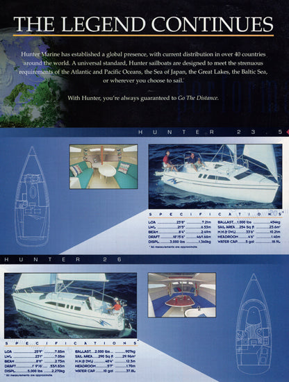 Hunter 1997 Brochure