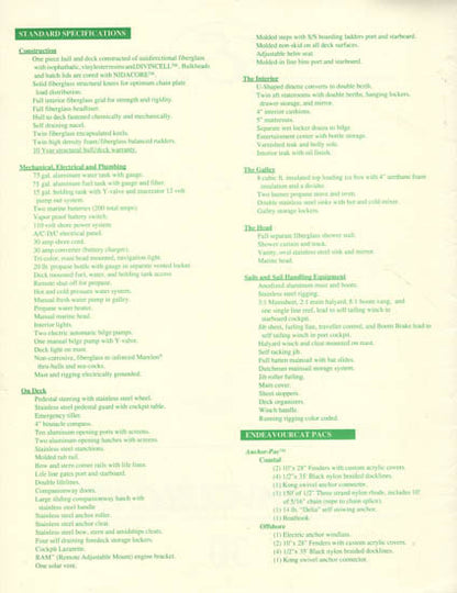 Endeavourcat 30 Specification Brochure