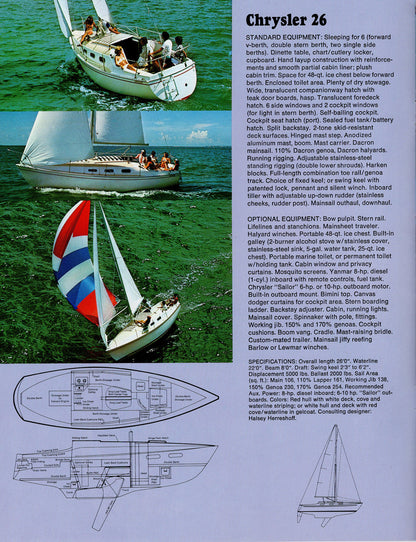 Chrysler 1977 Sailboat Brochure