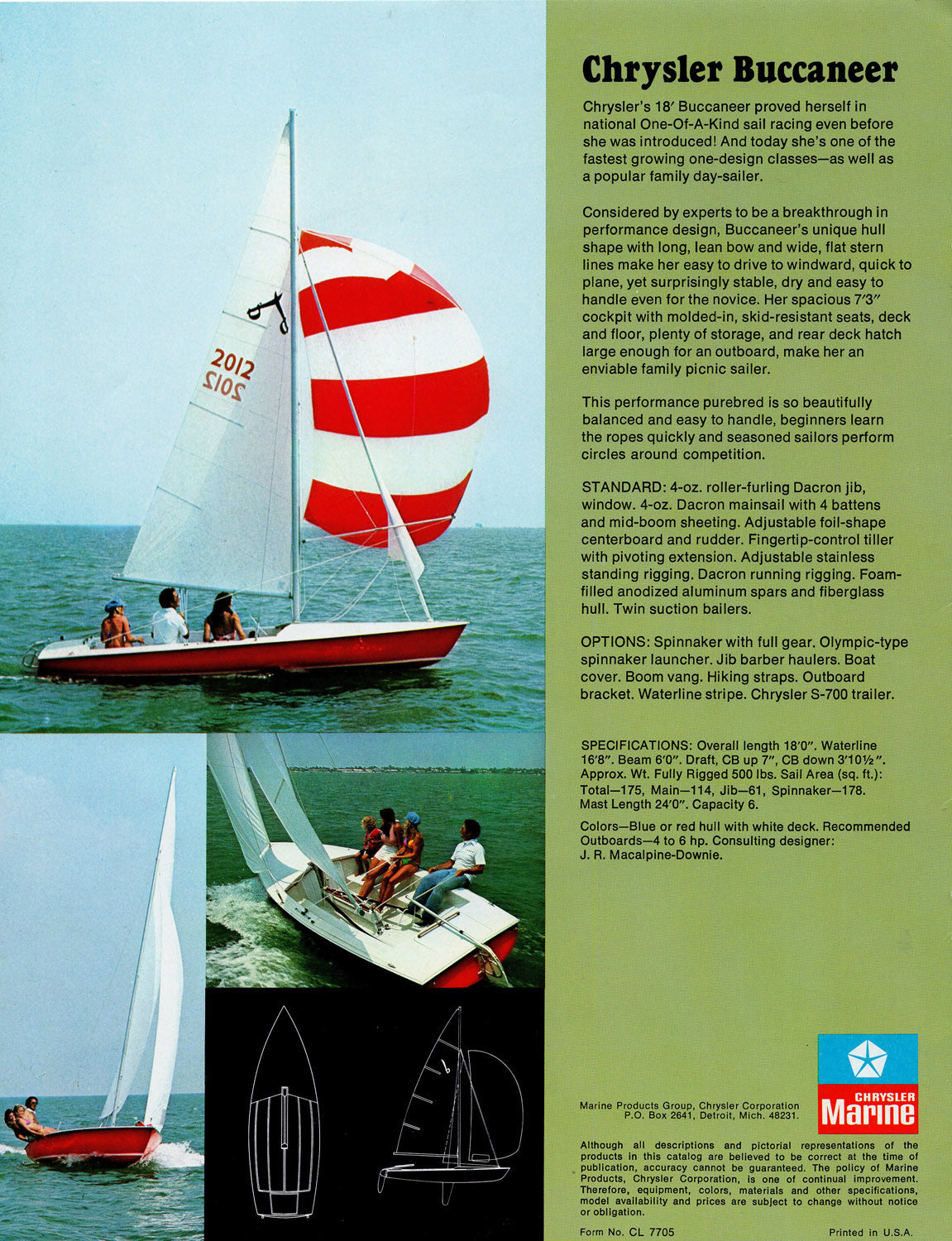 Chrysler 1977 Sailboat Brochure