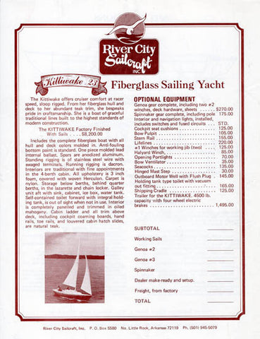 Kittiwake 23 Brochure