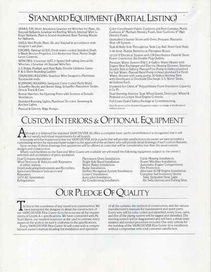 Vancouver 32 Pilot Brochure