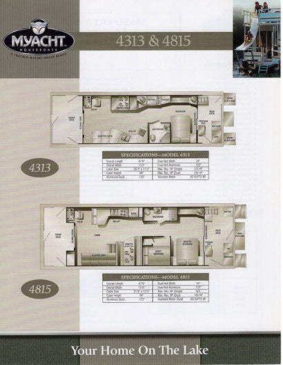 M Yacht 2002 Houseboat Brochure