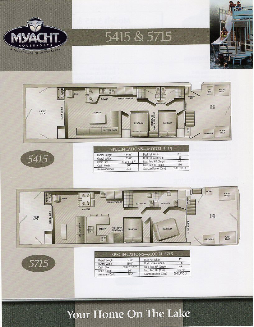 M Yacht 2002 Houseboat Brochure