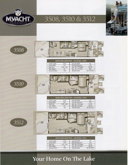 M Yacht 2002 Houseboat Brochure