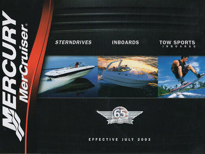 Mercury 2003 / 2004 Mercruiser Inboard Brochure / DVD