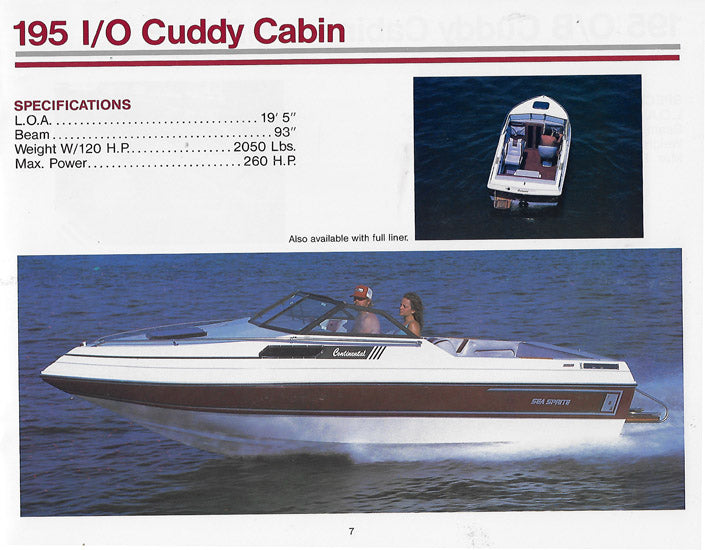 Sea Sprite 1986 Brochure – SailInfo I boatbrochure.com