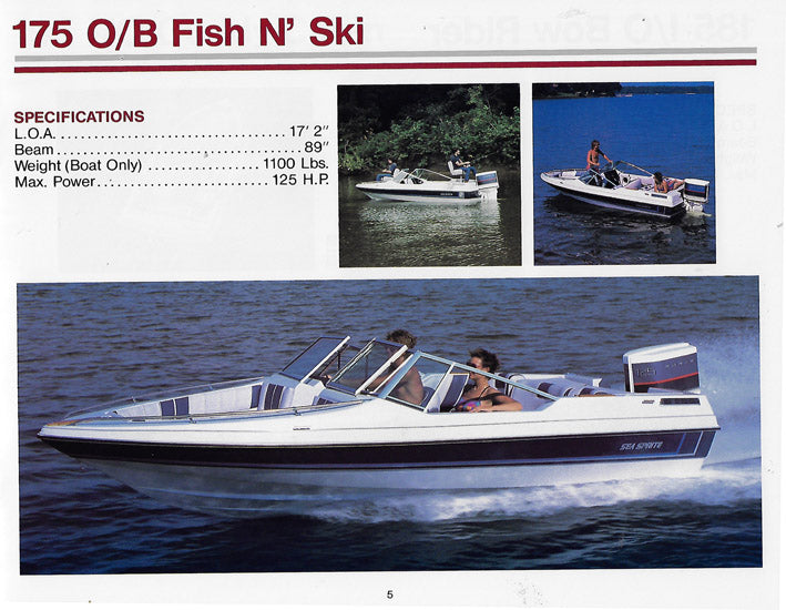 Sea Sprite 1986 Brochure – SailInfo I boatbrochure.com
