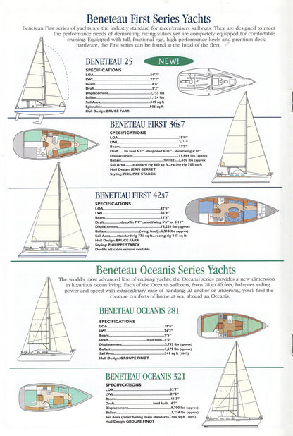 Beneteau 1997 Sail Brochure