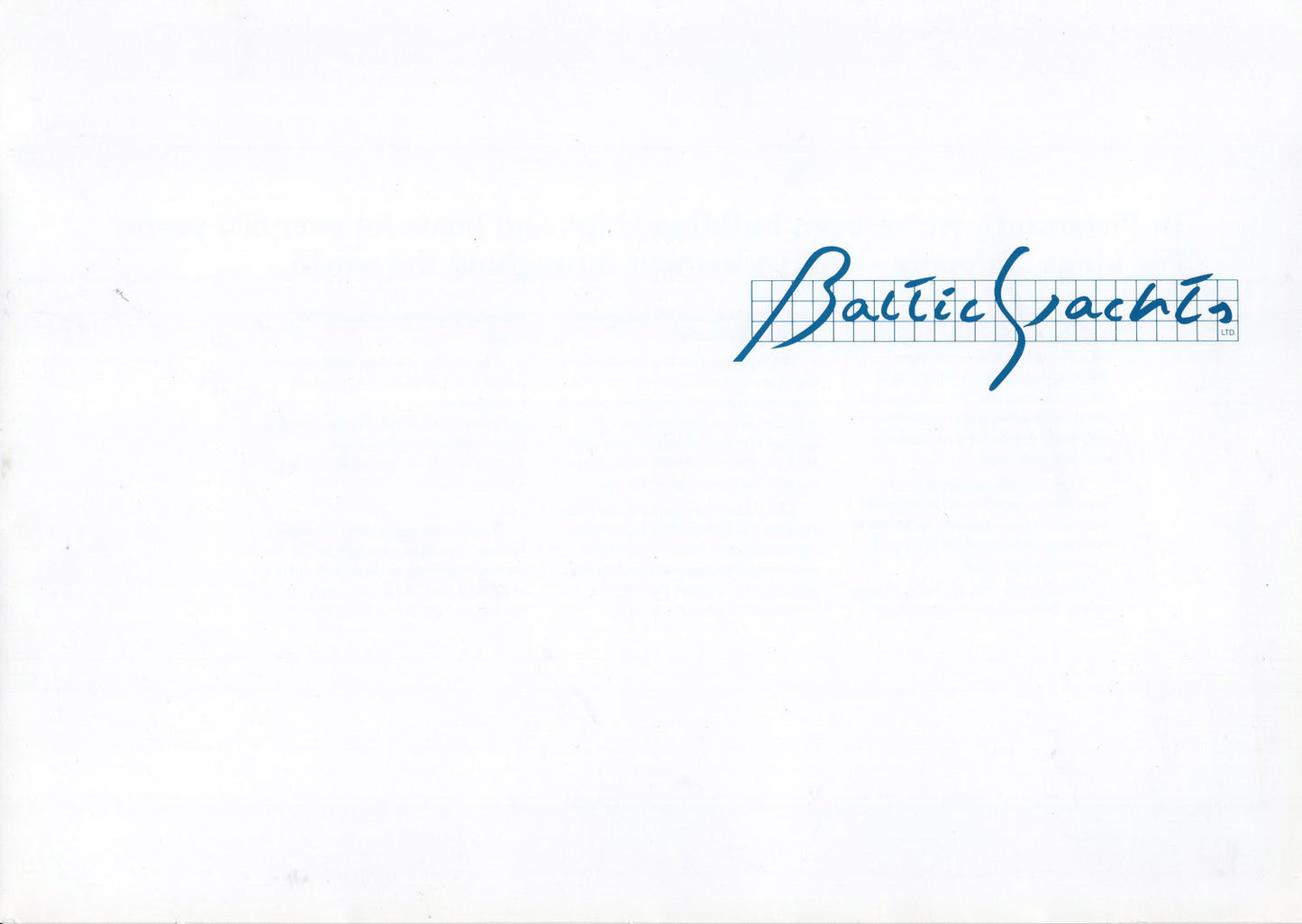 Baltic 47 Brochure Package