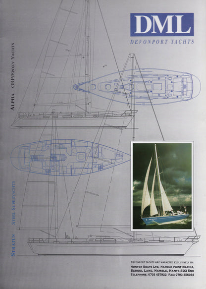 Devonport Yachts Folder Brochure