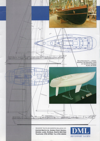 Devonport Yachts Folder Brochure