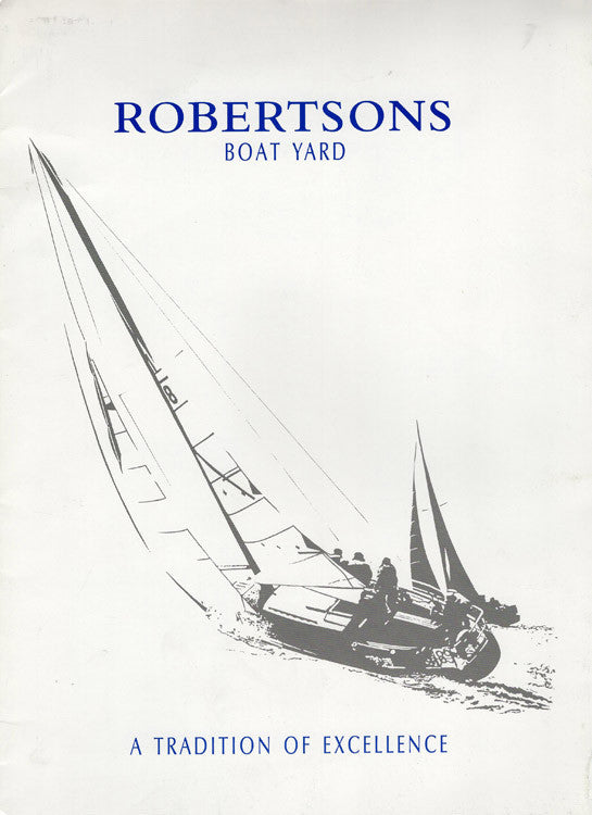Robertsons Boat Yard Folder Brochure