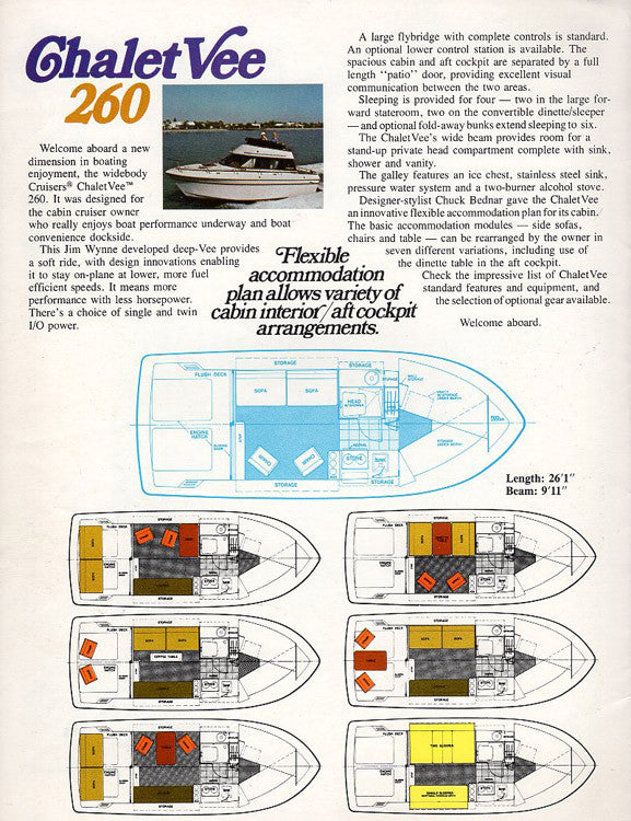 Cruisers Chalet Vee 260 Brochure